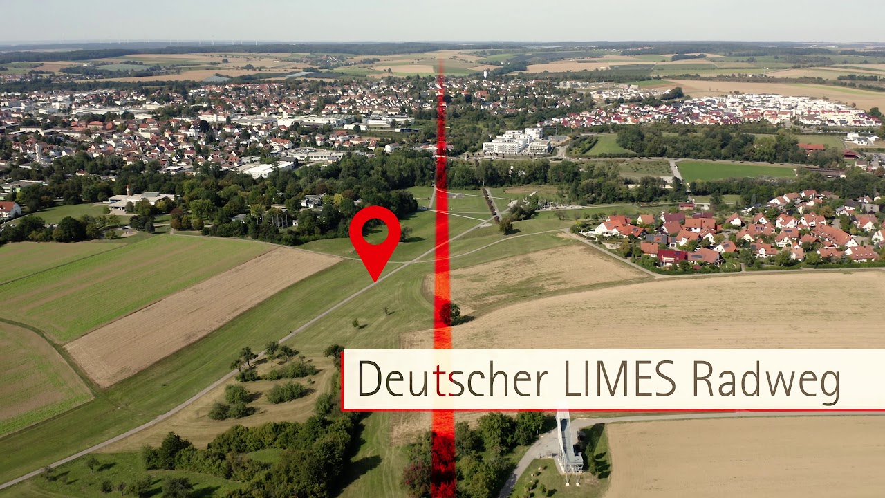 Flug über Hohenlohe entlang des Limes