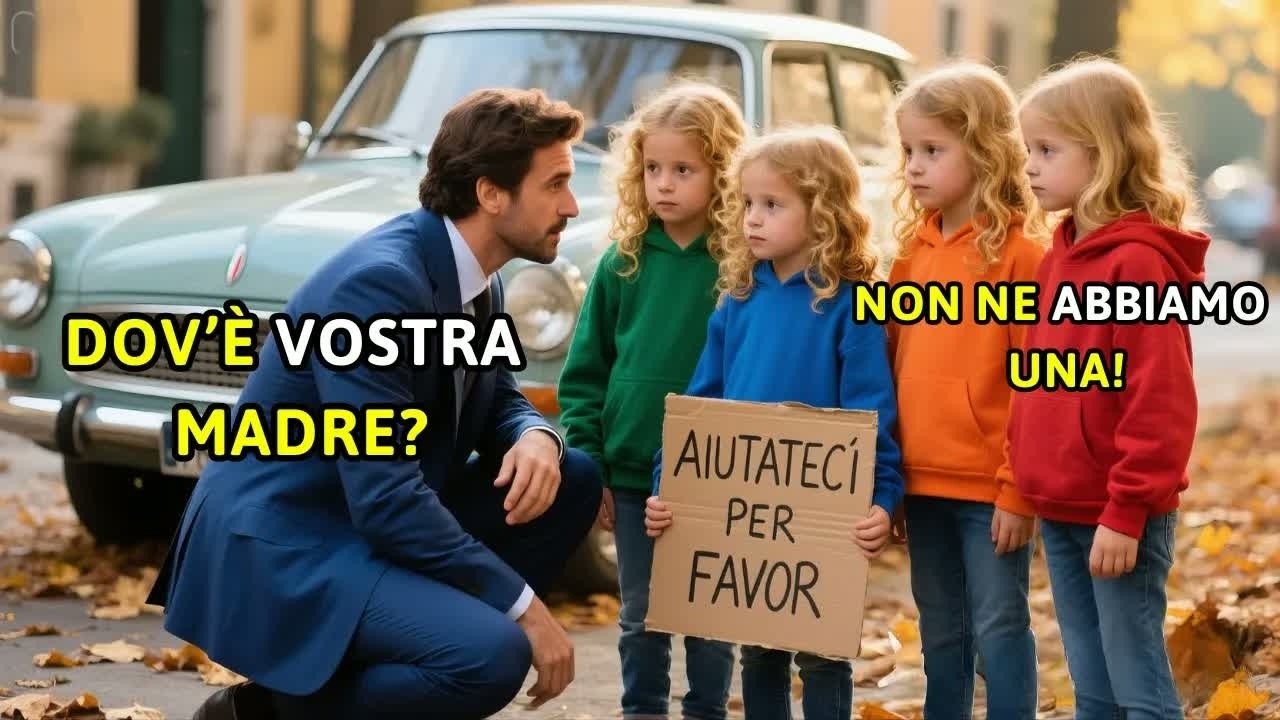 Un CEO milionario scopre 4 BAMBINE DI STRADA di 9 ANNI, IDENTICHE all’ex MOGLIE cacciata 10 ANNI