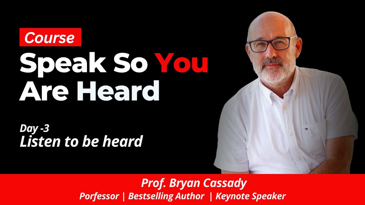 Day 3 Talk - Speak so you are heard [ Beta Test]