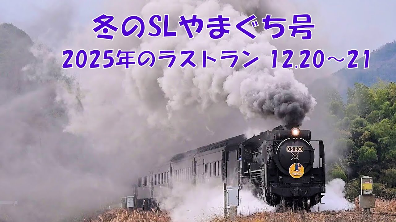 冬のSLやまぐち号　2025年のラストラン　12.20～21