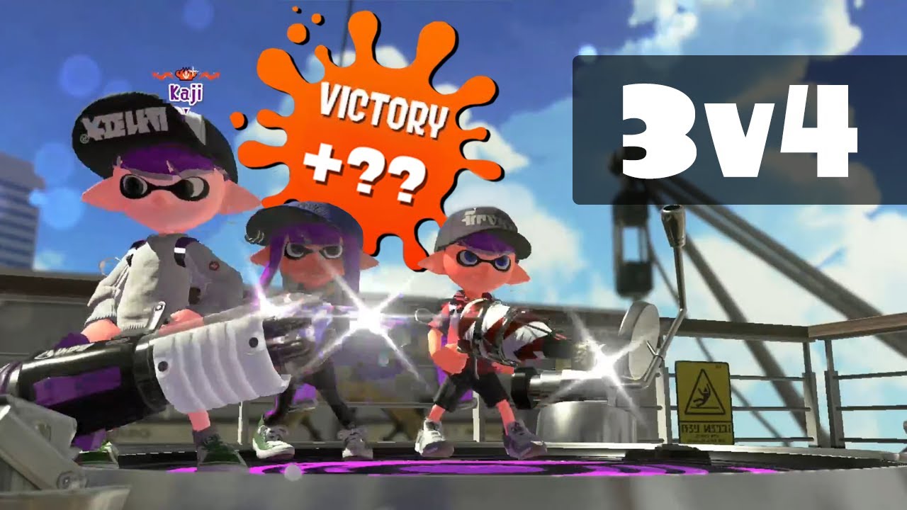 Does winning a 3v4 give you more points in Rank X? - Splatoon 2
