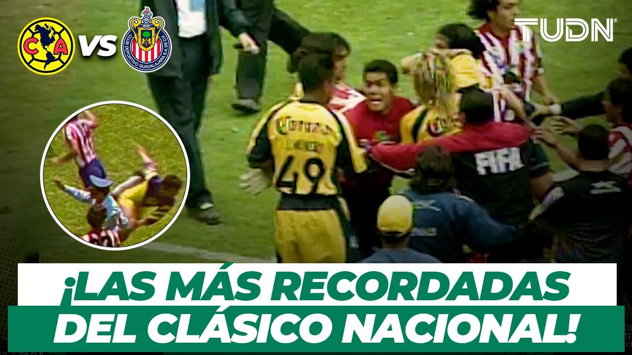 PREVIO AL CL&Aacute;SICO: &iexcl;Las broncas M&Aacute;S RECORDADAS del Am&eacute;ricas vs Chivas! | TUDN