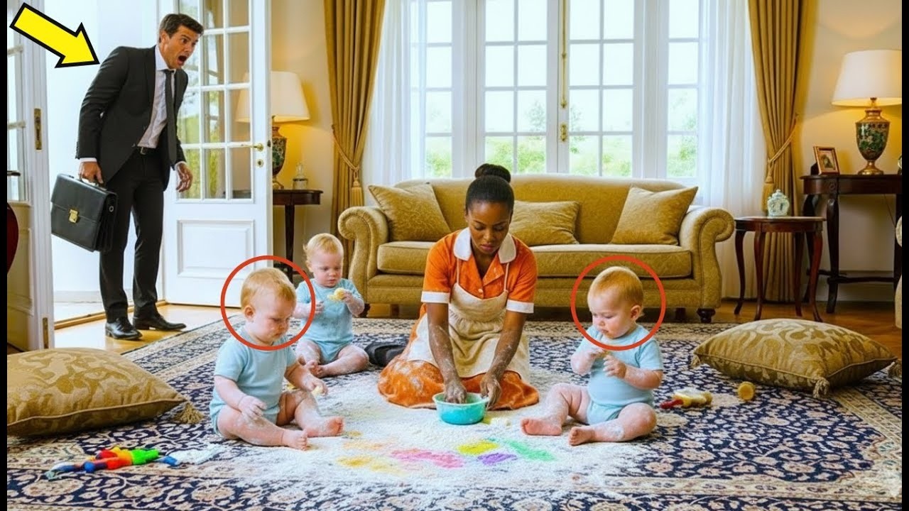 He Came Home Unannounced — and What He Saw the Maid Doing with His Three Babies Left Him Frozen
