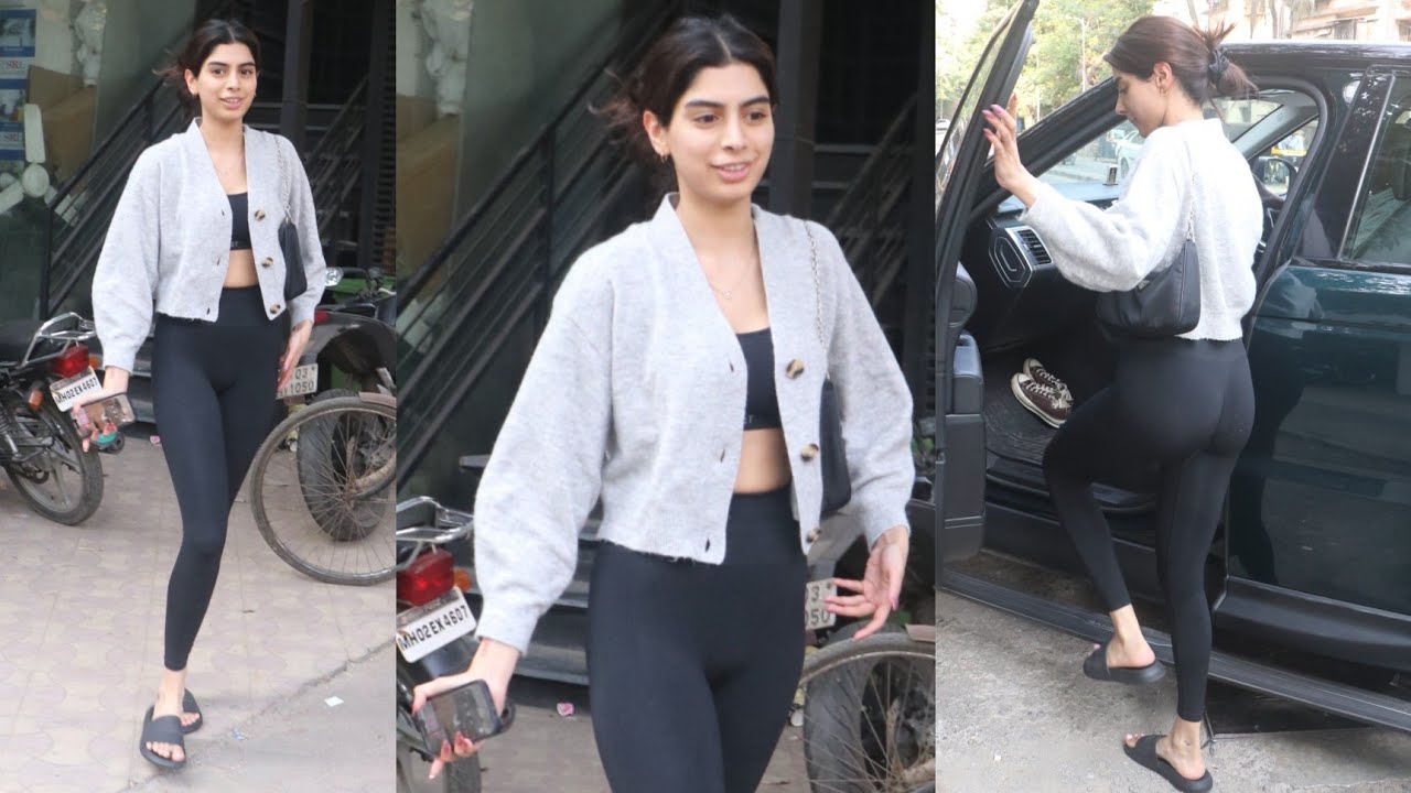 EXCLUSIVELY: Sridevi Daughter Khushi Kapoor Spotted Exit Gym In Juhu Mumbai Today @glamaffairs