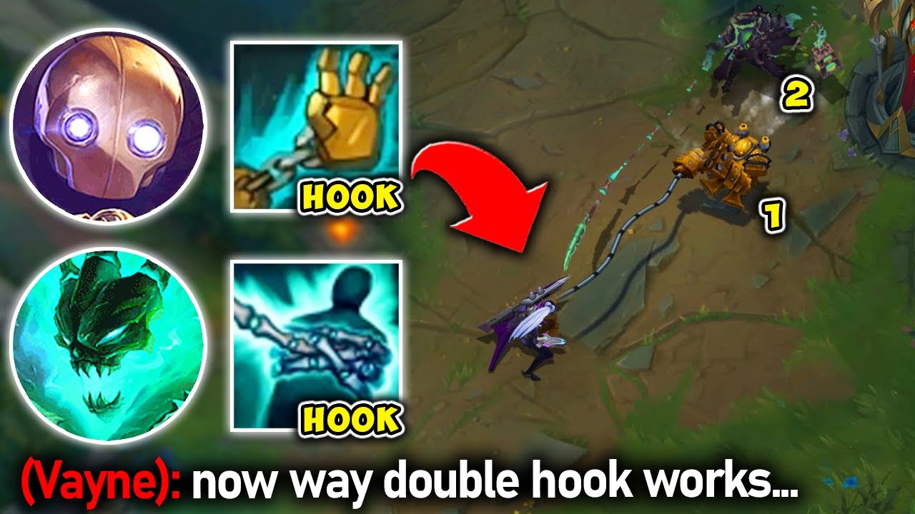 WE RAN THE DOUBLE HOOK COMP (WARNING: HILARIOUS PLAYS) - League of Legends