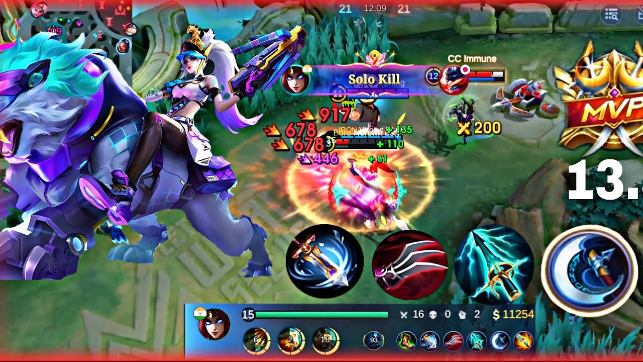 23 Kills!! Monster Irithel Late Game Full Damage Build!! - Build Top 1 Global Irithel ~ Moba legends