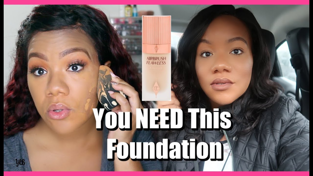 THE BEST FOUNDATION EVER?// CHARLOTTE TILBURY AIRBRUSH FLAWLESS REVIEW AND WEAR TEST