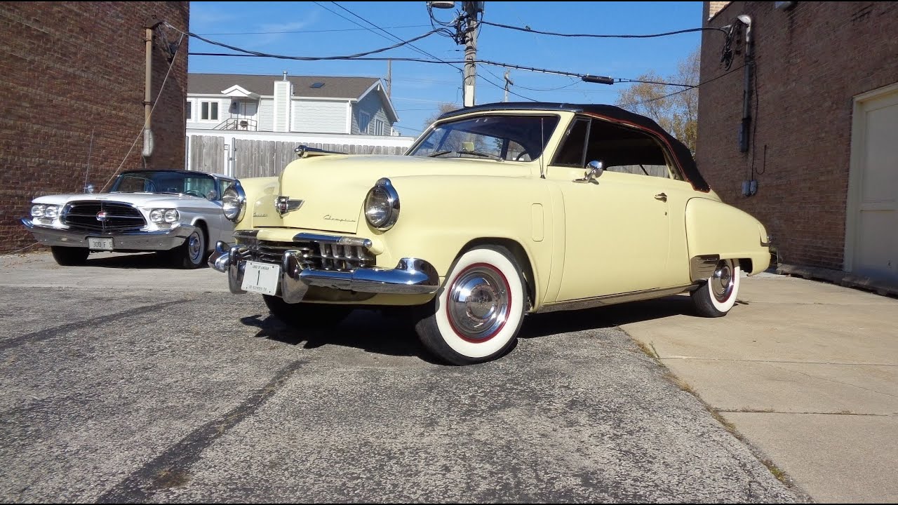 1948 Studebaker Champion Regal Deluxe Convertible in Yellow & Ride - My Car Story with Lou Costabile