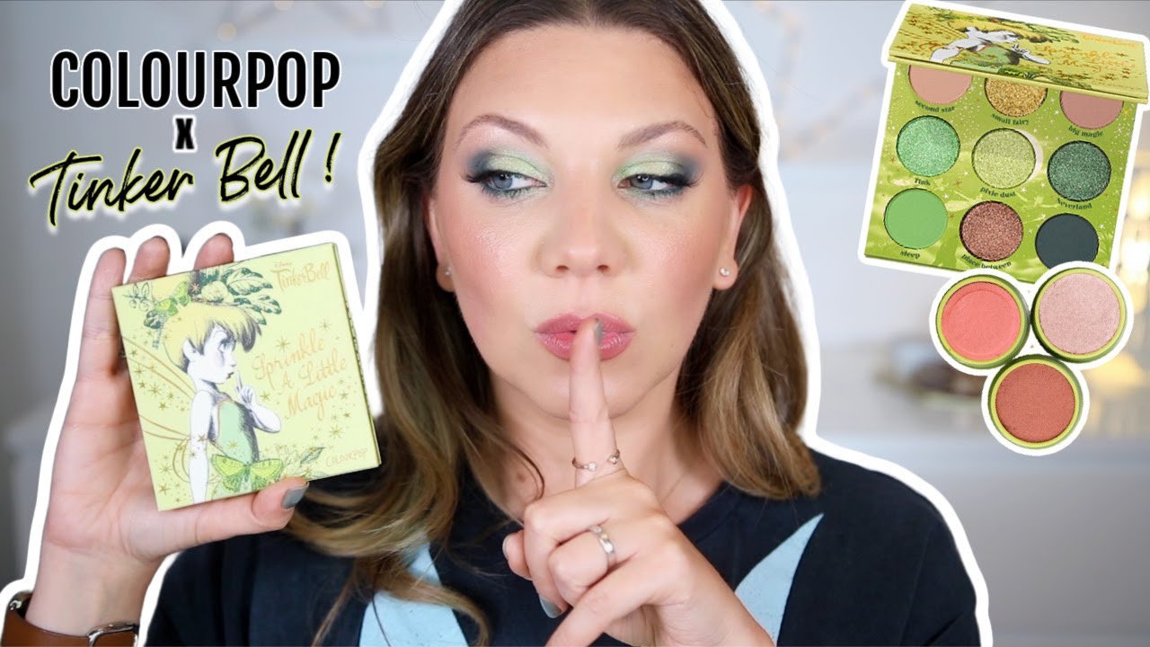 NEW ✨ COLOURPOP X DISNEY TINKER BELL :  FÉÉRIQUE OU FLOP ? Tuto et swatch