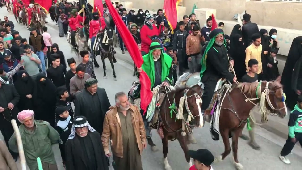 المقطع الثالث لاستعراض ناحية شيخ سعد امام صورة ناعي الزهراء السيد جاسم الطويرجاوي
