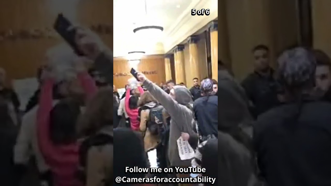 Protesters Rally at Portland City Hall to Revoke the ICE permit