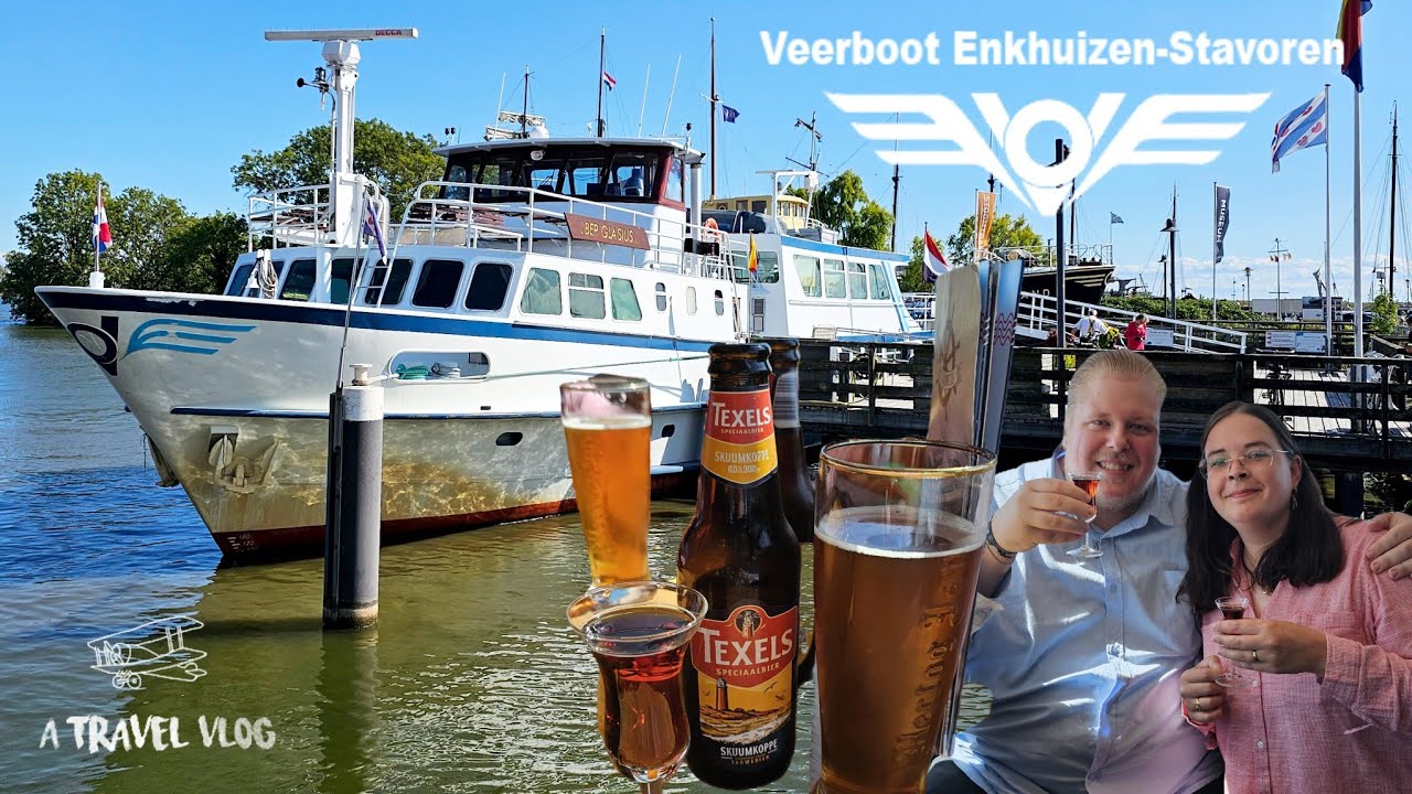 DE LEUKSTE VEERBOOT van Nederland vaart tussen STAVOREN en ENKHUIZEN en heeft een BAR! | #juulvlog 
