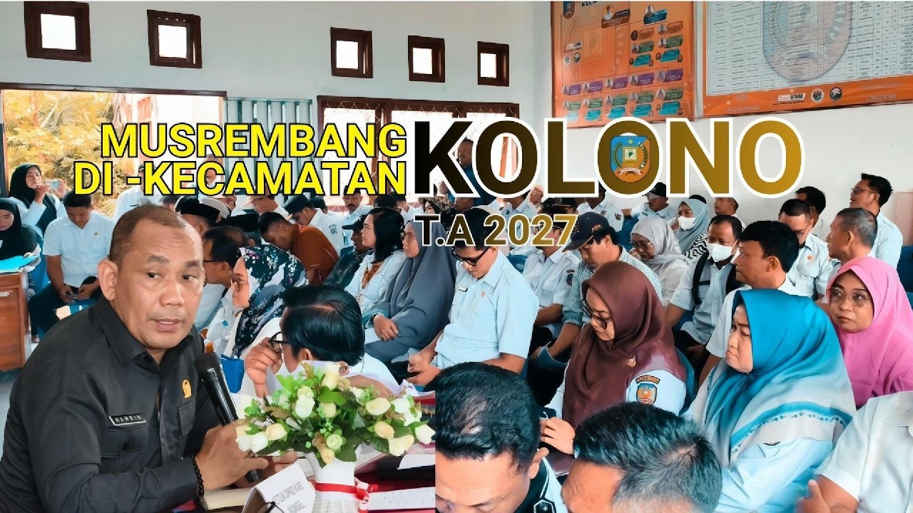 Musrembang di Kecamatan Kolono,  Ketua DPRD Pimpin Langsung Sidang Usulan Prioritas.