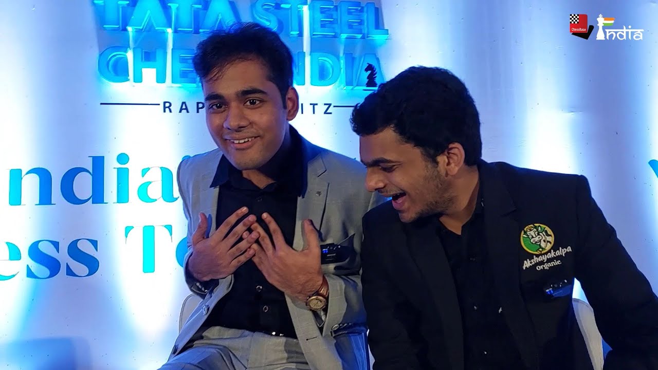 Arjun Erigaisi and Nihal Sarin take the Tata Steel Chess India Kolkata Quiz!