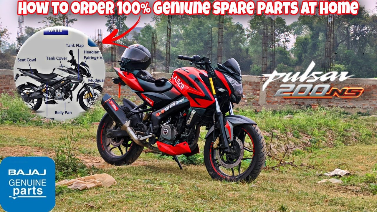 How to order 100% geniune spare parts for your bajaj pulsar ns200 at home 😱| bajaj users must watch