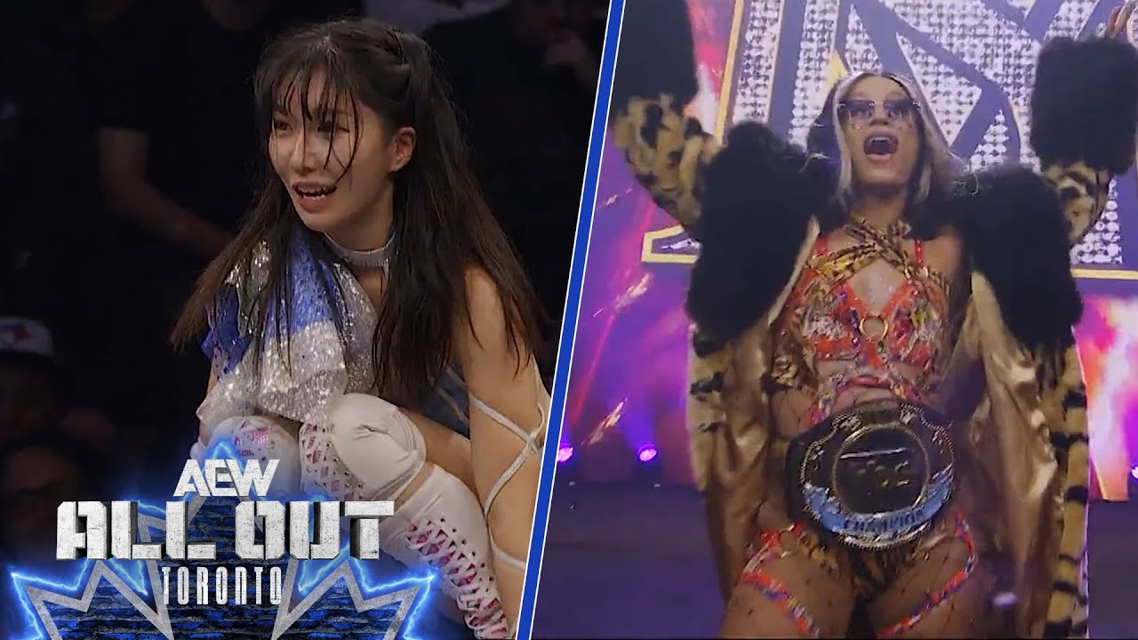 Mercedes Mon&eacute; kontra RIHO: NAJWAŻNIEJSZE MOMENTY MECZU O MINUTĘ TBS! | AEW All Out 20.09.2025