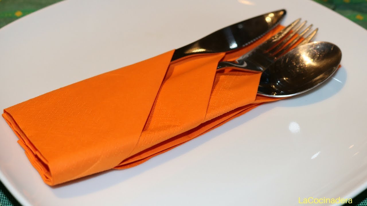 Tips de Cocina: Porta-Cubiertos decorativo con Servilleta (DIY table decoration) - LaCocinadera