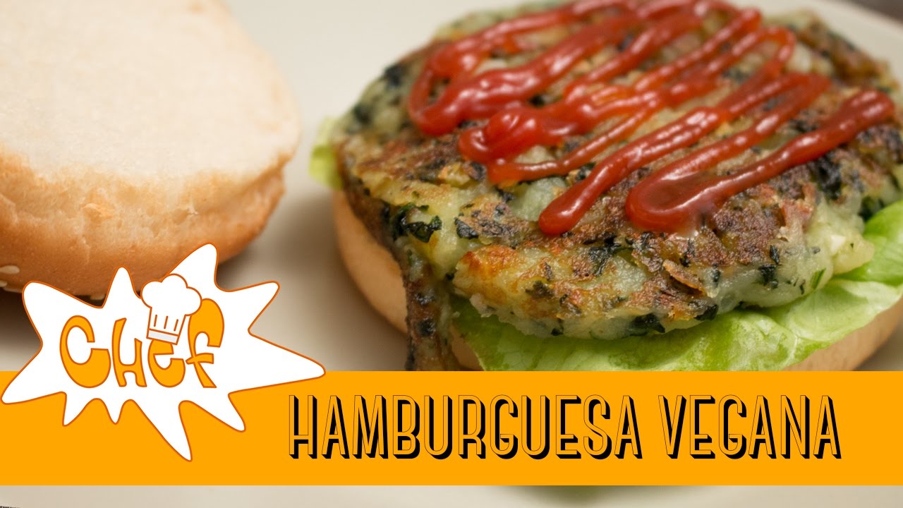 HAMBURGUESA VEGANA DE PATATAS Y ESPINACAS | Comida Vegetariana