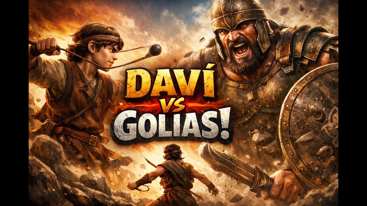 Davi e Golias. ESSAS FORAM as ÚLTIMAS PALAVRAS que GOLIAS OUVIU antes de ser DERROTADO