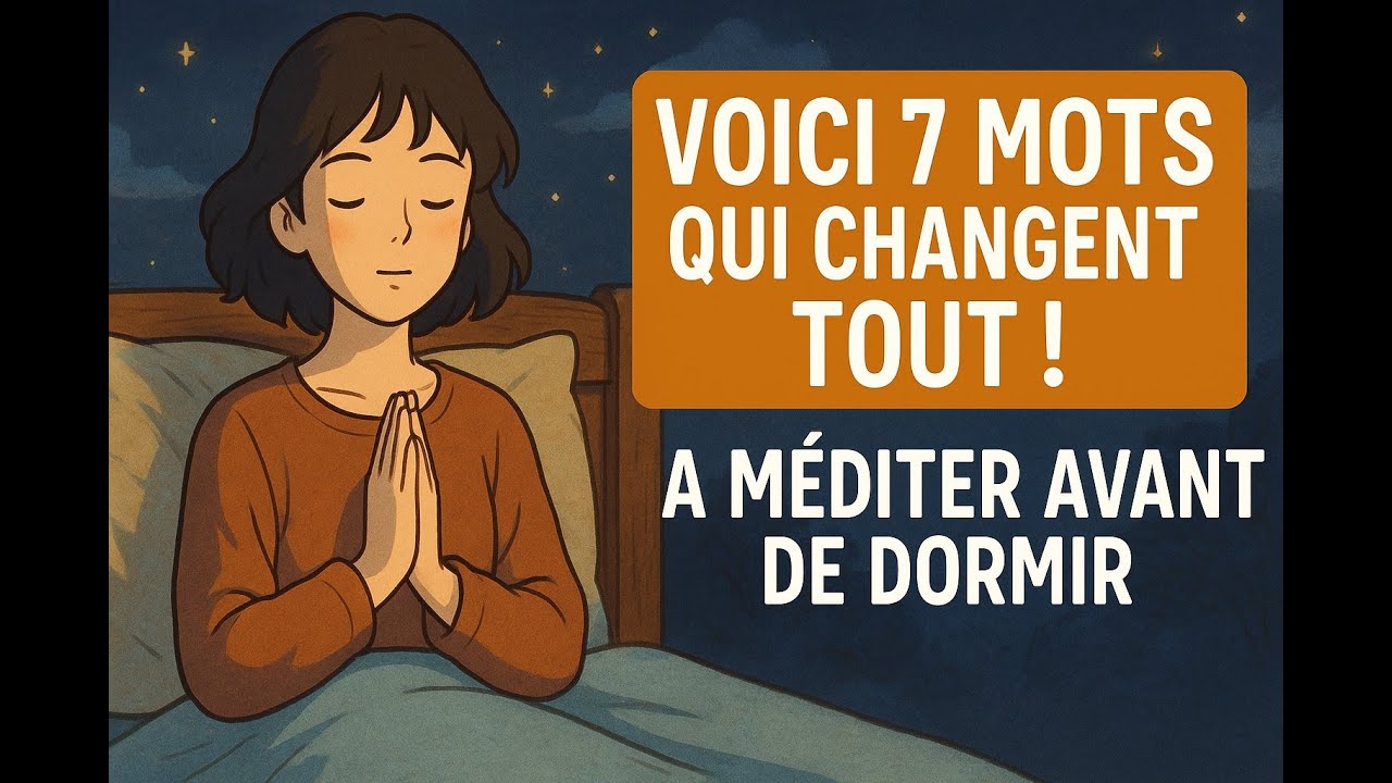 VOICI 7 MOTS QUI CHANGENT TOUT! A MEDITER AVANT DE DORMIR