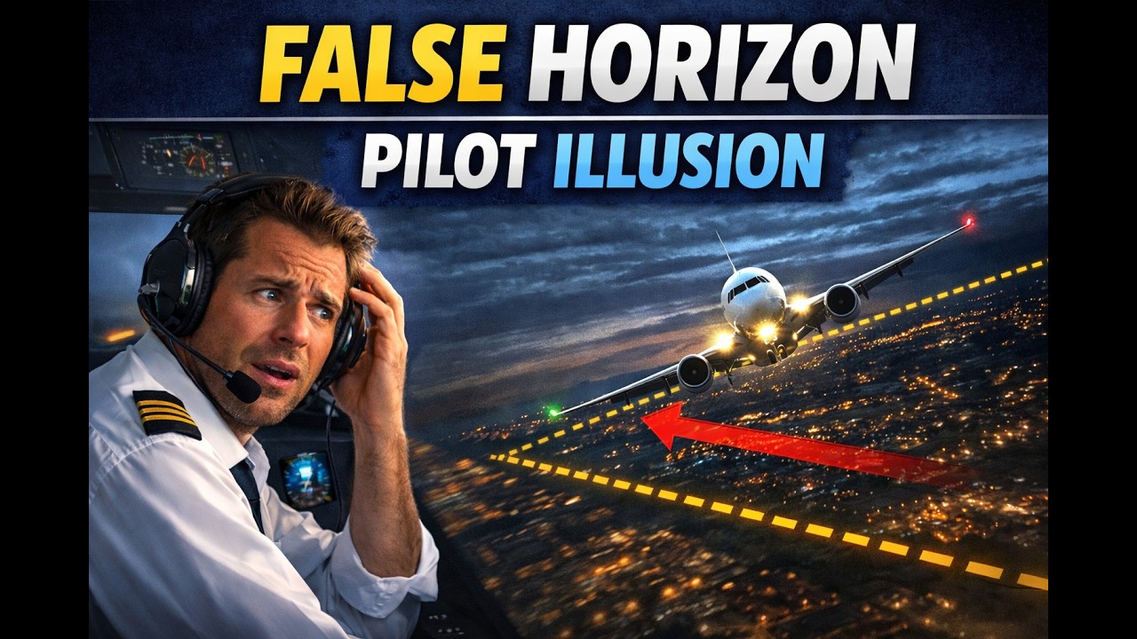 False Horizon Illusion Explained | Aviation Visual Illusions Every Pilot Must Know