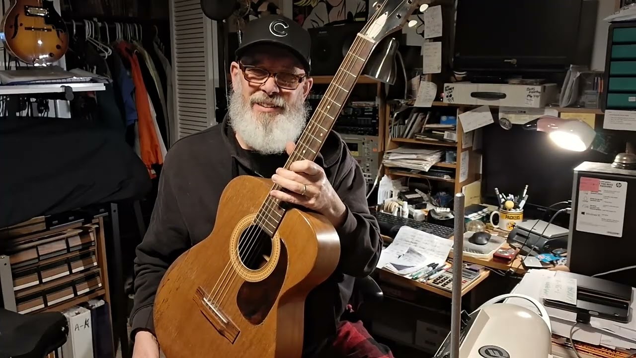 1971 Harmony H-165-1 acoustic guitar demo