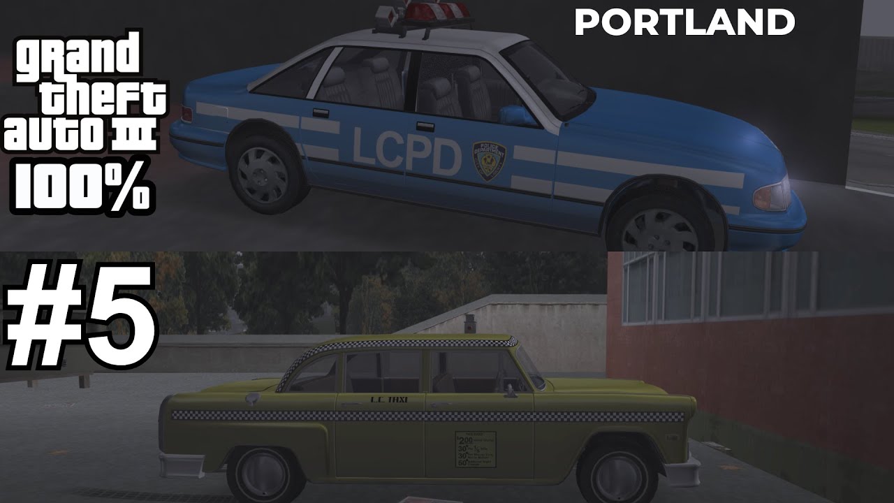 GTA 3 DETONADO 100% #5 - VIGILANTE EM PORTLAND(20) E TAXISTA(100)