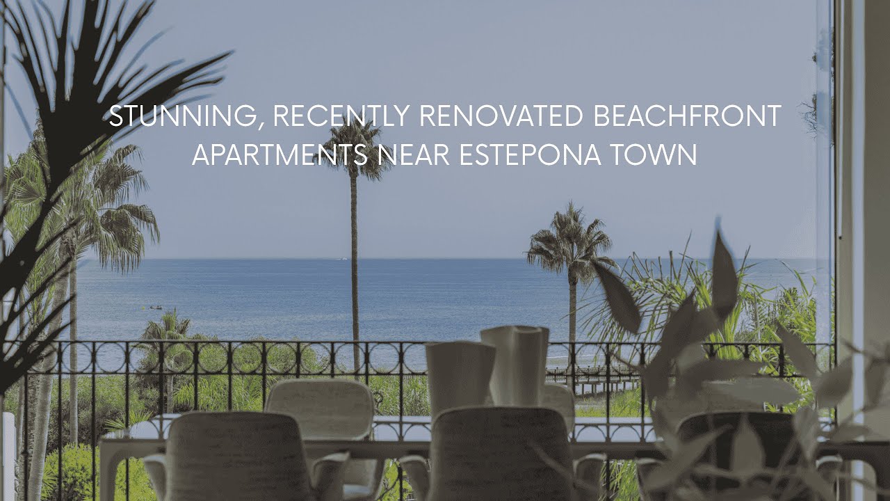 Stunning, recently renovated beachfront apartments near Estepona town