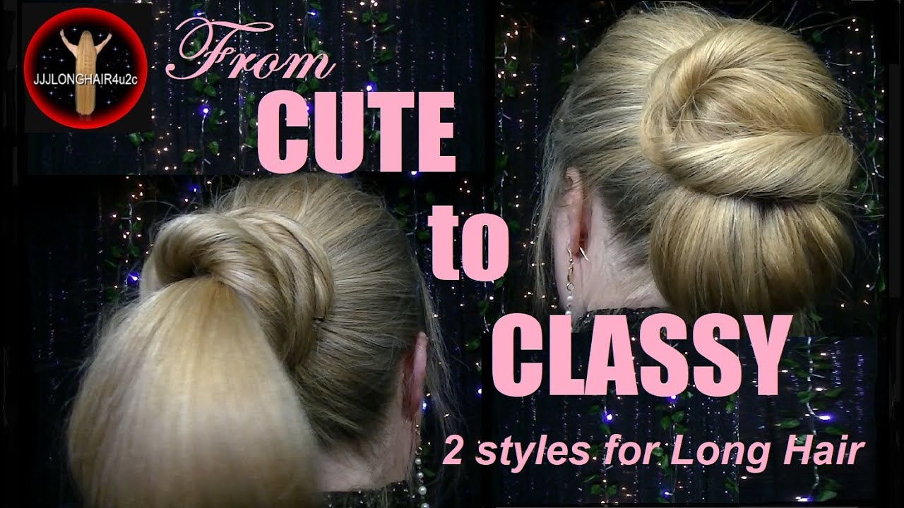 From CUTE to CLASSY🌸 2 styles for Long Hair