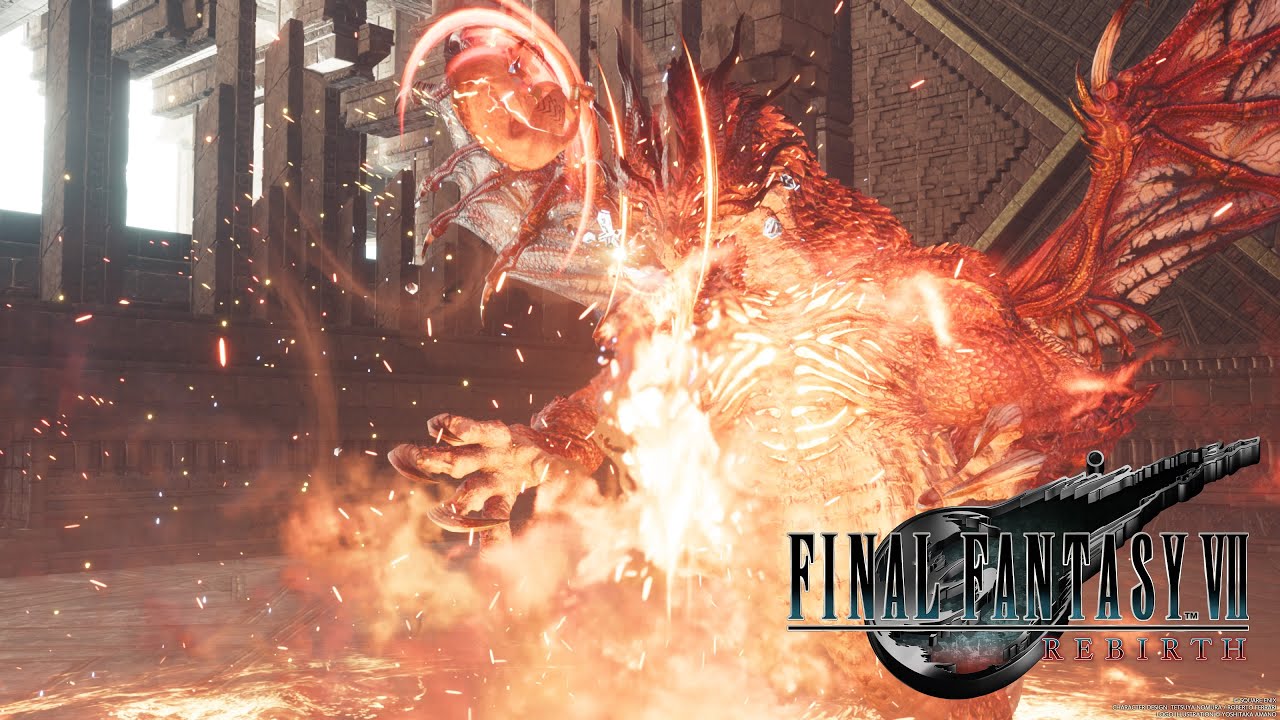 FFVII Rebirth Red XIII Vs Red Dragon Hard Mode (No Damage, No Limit)