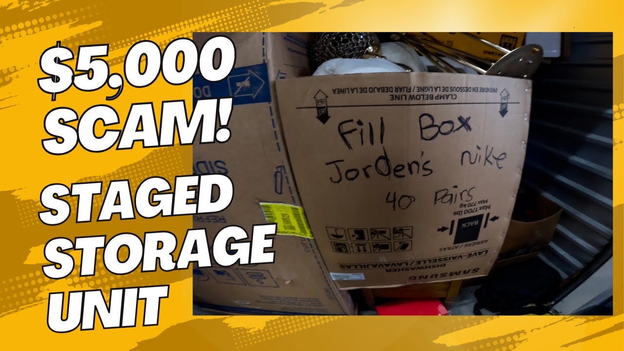 WE LOST $5,000 FROM A STAGED STORAGE UNIT | Storage unit scam!