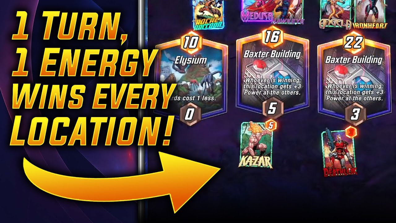 1 Turn, 1 Energy Wins EVERY Location! - MARVEL Snap - Closed Beta