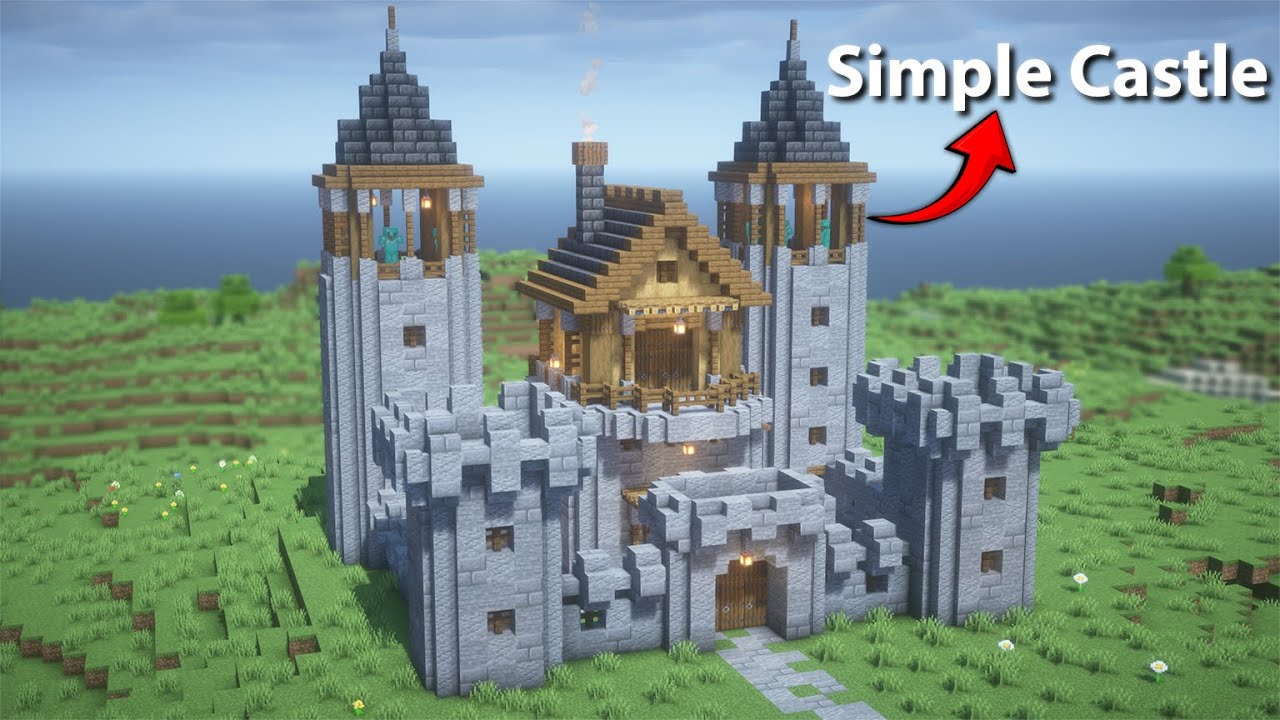🏰 The EASIEST Castle You’ll Ever Build in Minecraft!