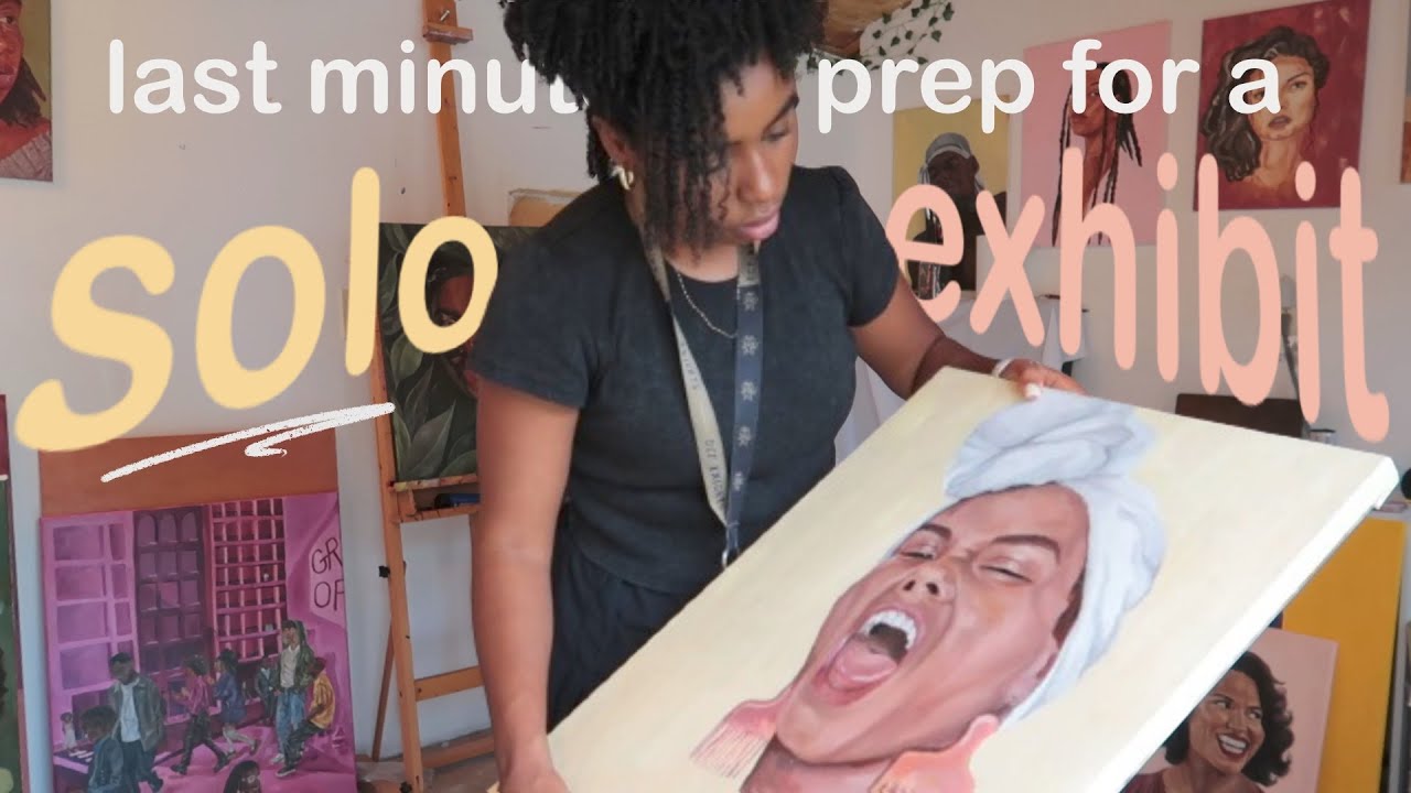 i'm preparing for a solo exhibit🫣| Emerging Artist Diaries