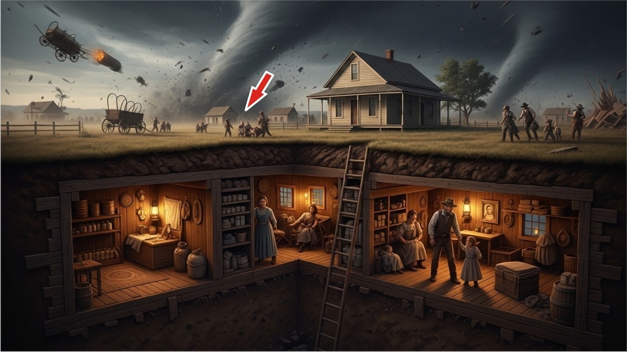 They Mocked The Shelter He Built for His Late Wife… Until The Tornado Came Back
