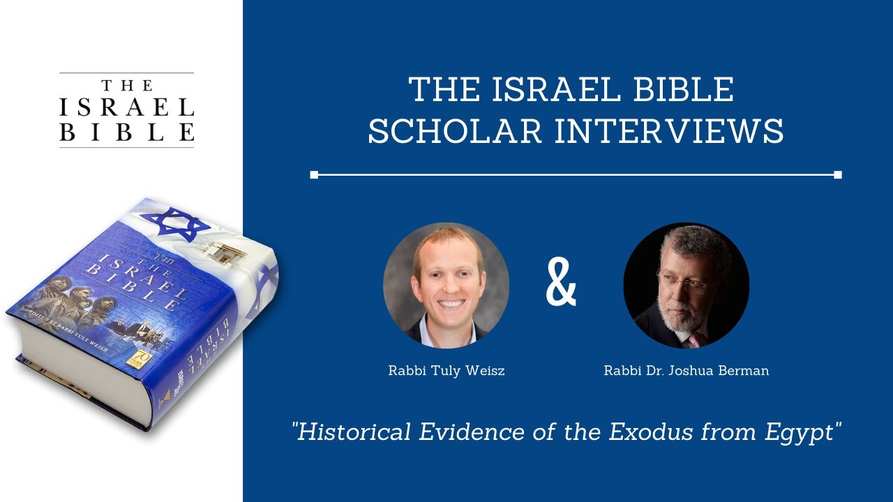 Rabbi Dr. Joshua Berman: Historical Evidence of the Exodus from Egypt