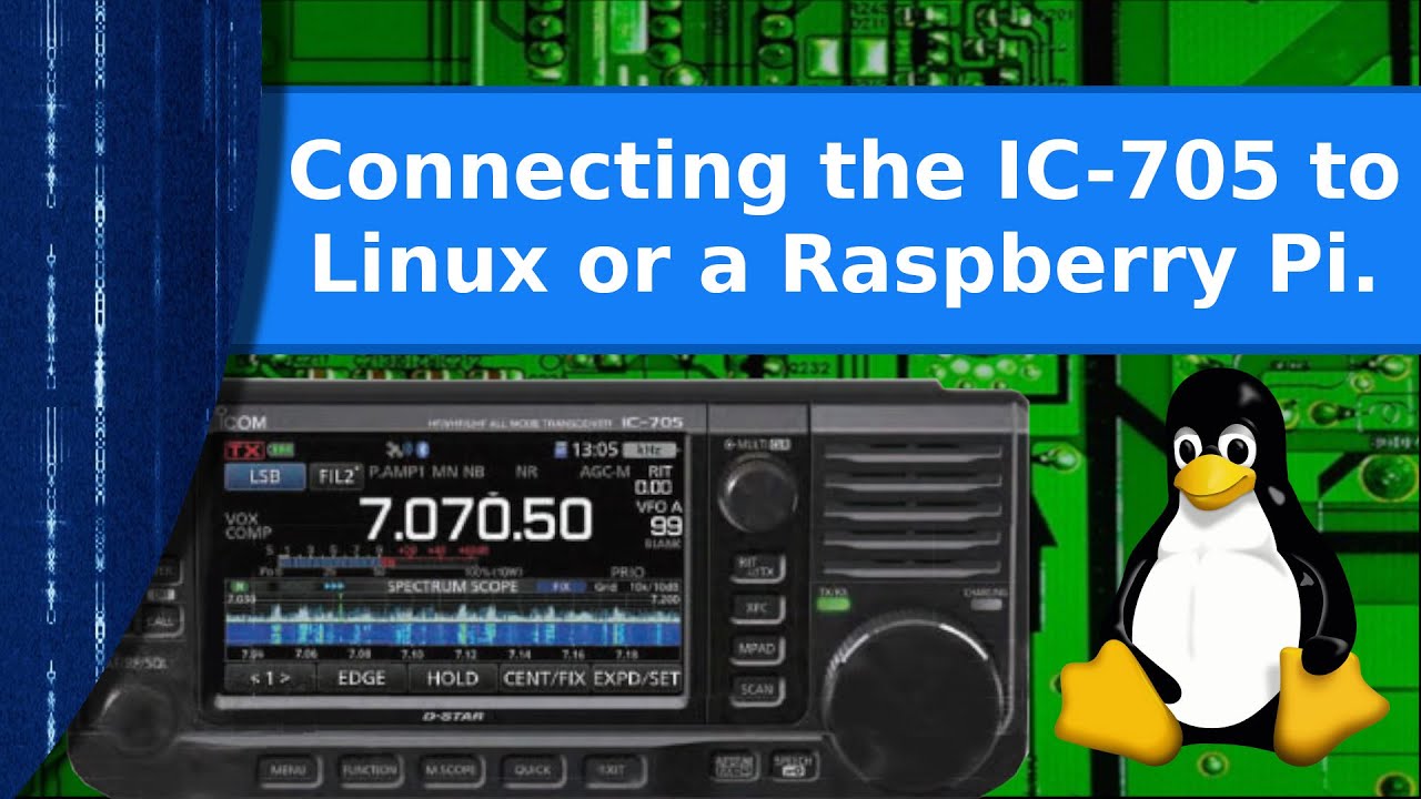 Ham Radio и Linux — подключение IC-705 к Linux или Raspberry Pi.