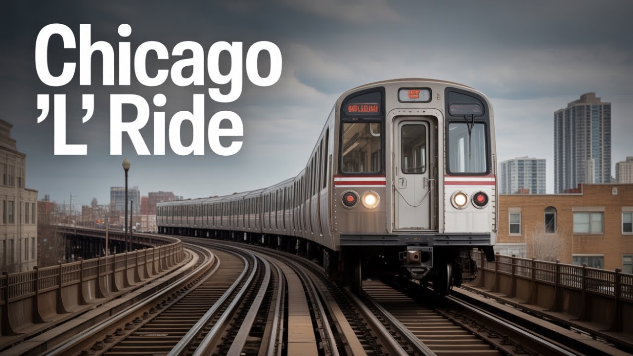 Chicago Subway Train Riding Tour - CTA Brown Line from Kimball Station to Downtown Loop
