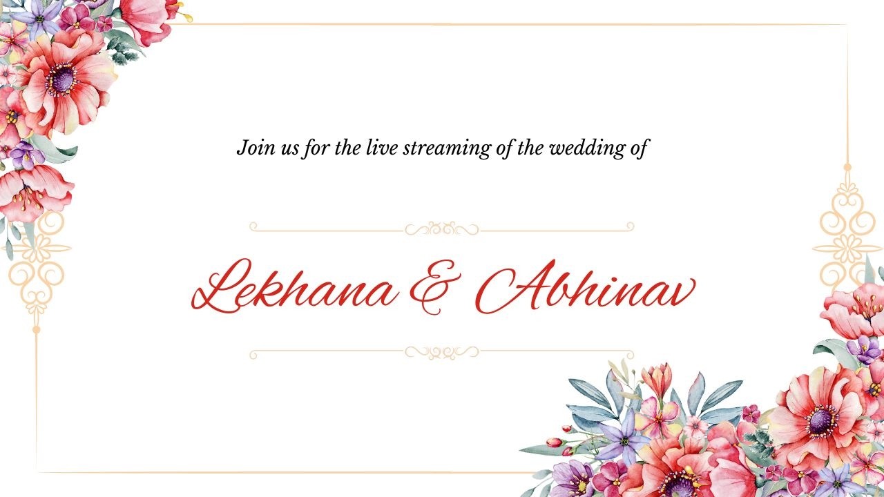 Celebrate our Big day with us live | Lekhana & Abhinav
