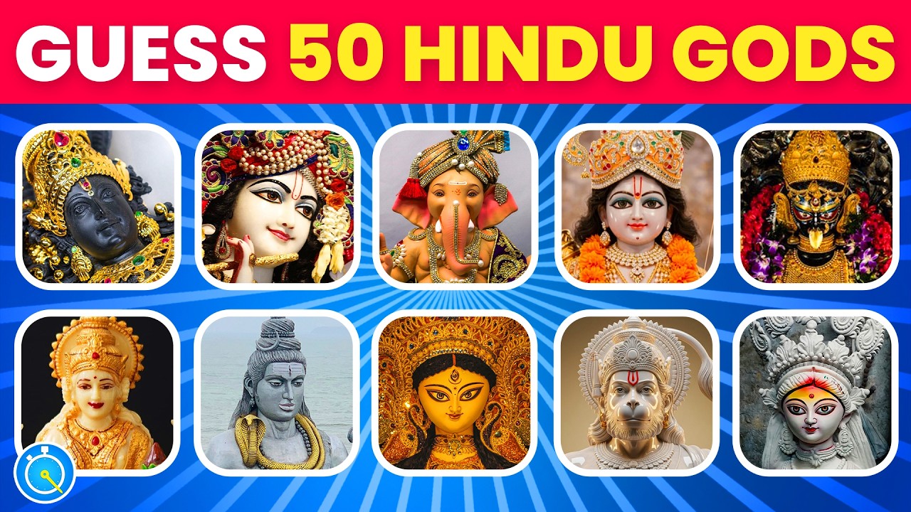 Guess 50 Hindu Gods & Deities 🕉️ | Ultimate Hinduism Quiz Challenge | Quizzing Hour