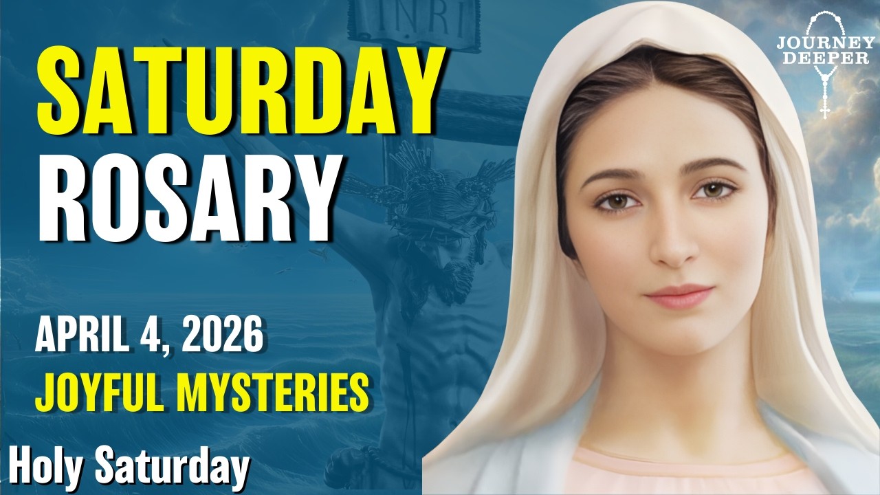 Saturday Rosary 🖤 Joyful Mysteries of Rosary 🖤 April 4, 2026 VIRTUAL ROSARY
