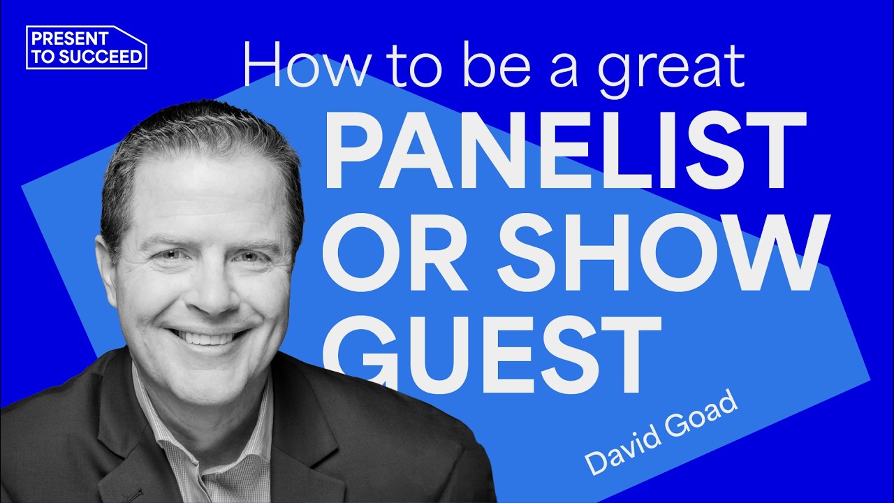 Confident Public Speaking & Audience Engagement | Present to Succeed 2022 session by David Goad