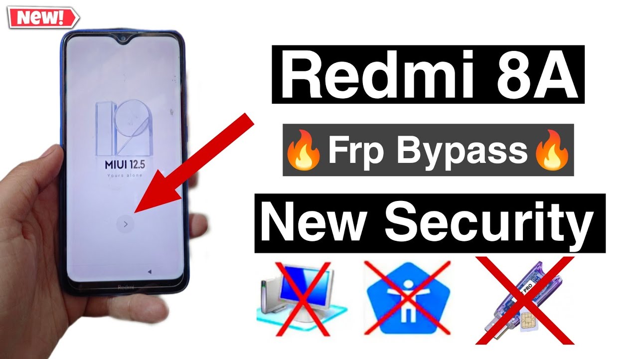 Redmi 8A Frp Bypass MIUl 12.5.2 Google Account Unlock New Method | NO SECOND SPACE |