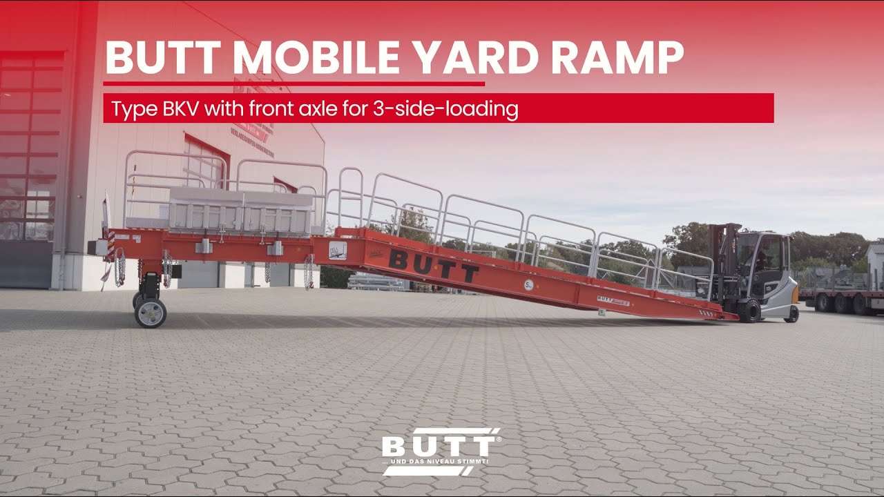 Mobile Front Axle Ramp for three-sided Loading | butt.de