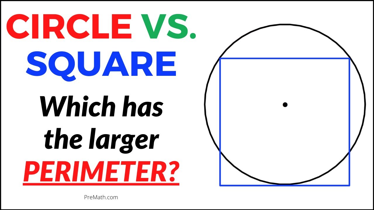 Does the Circle or the Square have the Larger Perimeter? | Step-by-Step Explanation