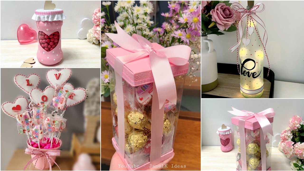 4 Detalles para regalar en el DIA DEL AMOR Y AMISTAD 😍 2023 Reciclando una Botella de Plástico ♻️