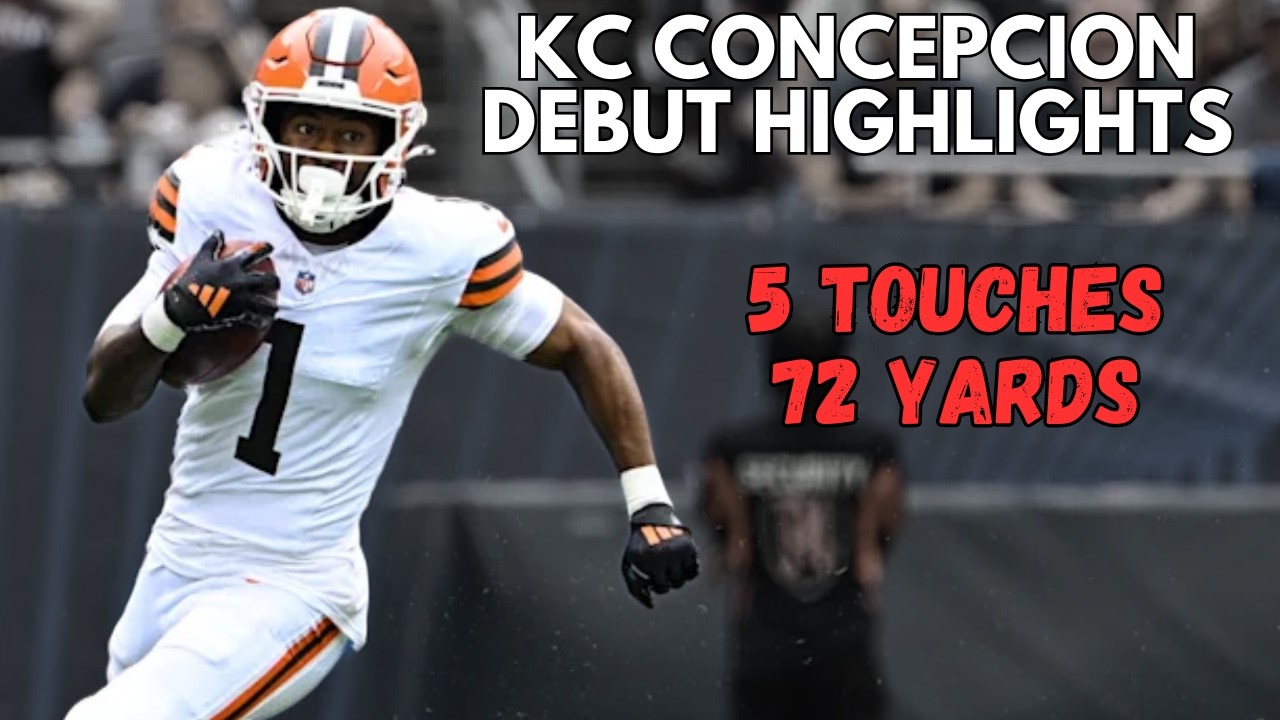 KC Concepcion NFL Debut Highlights ⚡ | 2026 Preseason