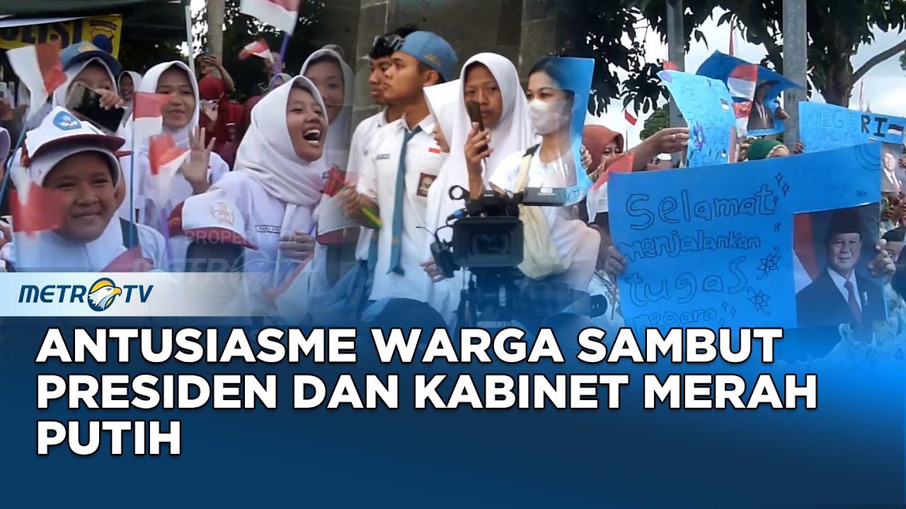 Euphoria Warga Sambut Kedatangan Kabinet Merah Putih