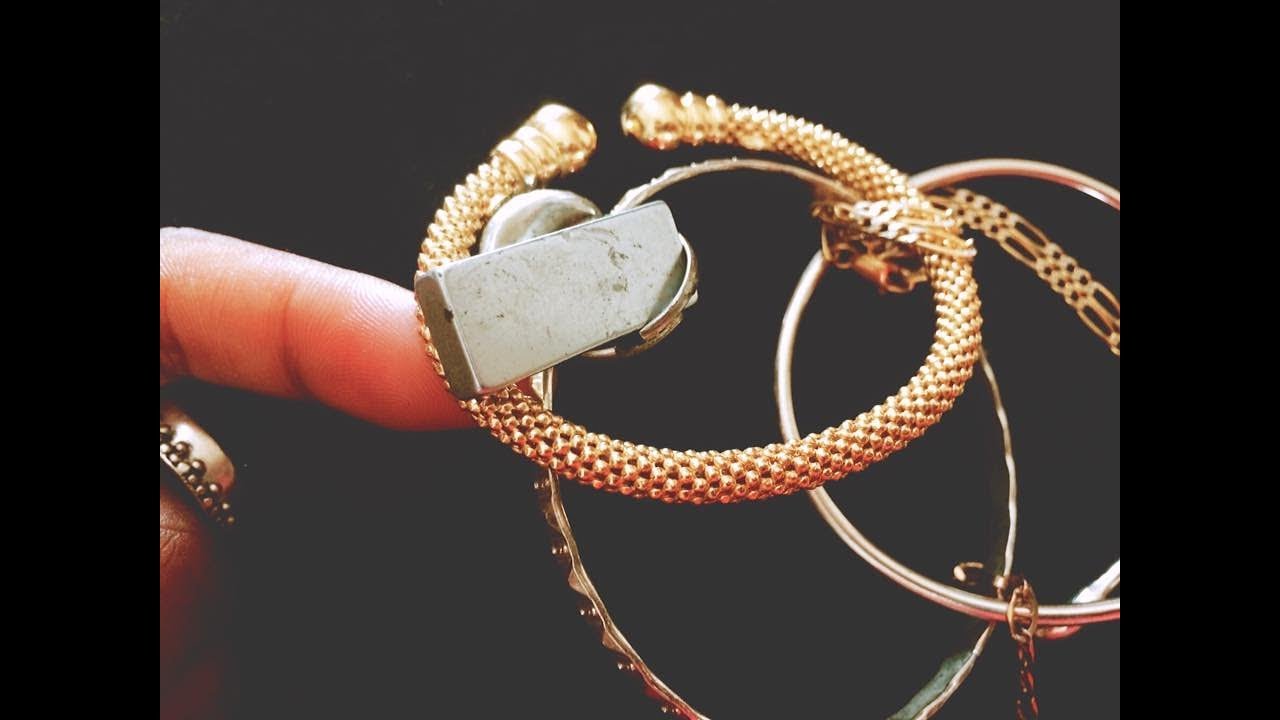 How to tell if Sterling Silver is Real Rare earth magnet Sterling Silver and gold testing