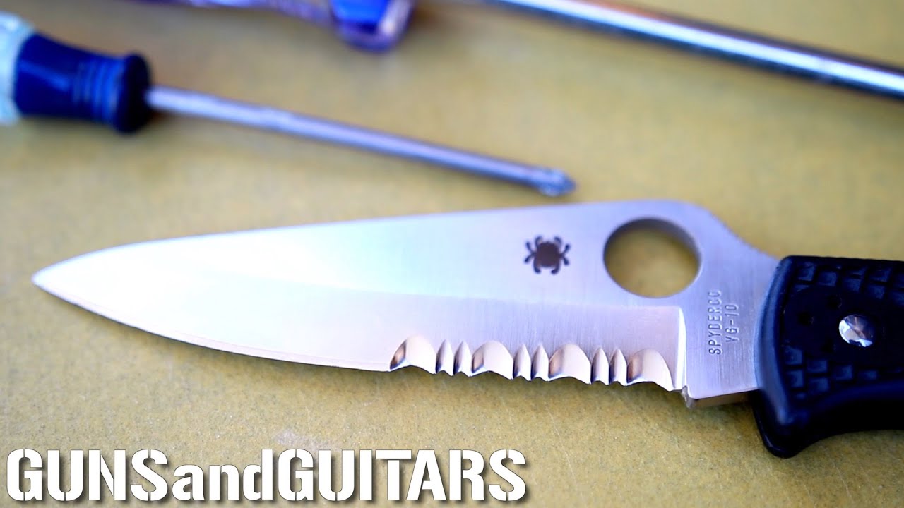 The SECRET to sharpening a SERRATED BLADE is SANDPAPER and a SCREWDRIVER! no special tools required!